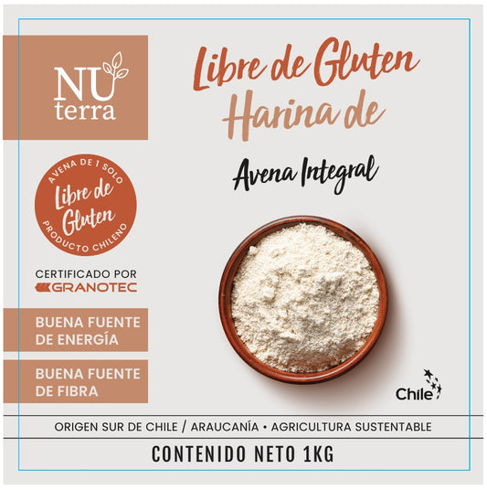 Harina de Avena Libre de Gluten 1 kilo