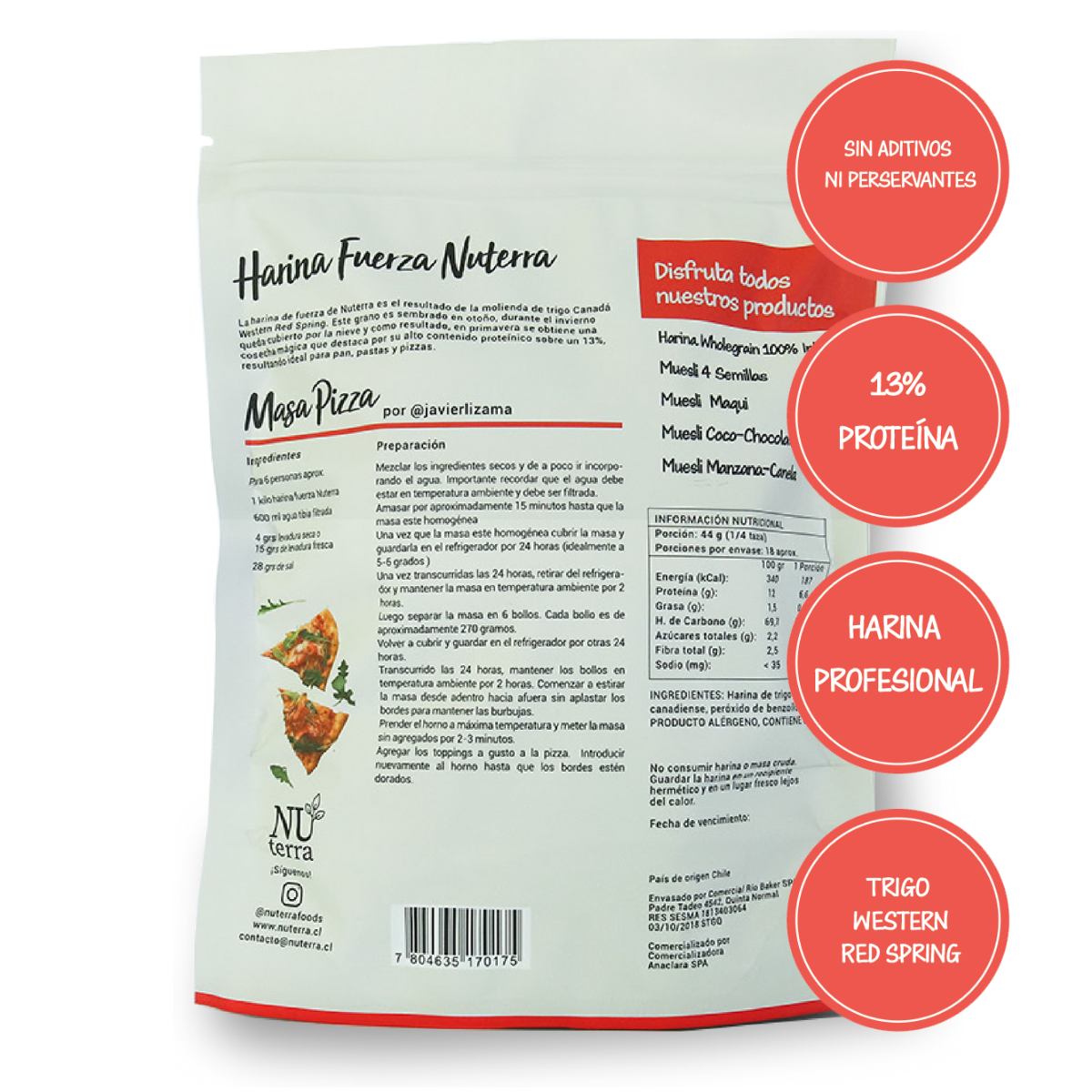 Harina fuerza 1 kg